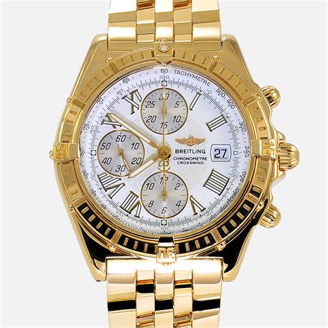 breitling gold mens watches